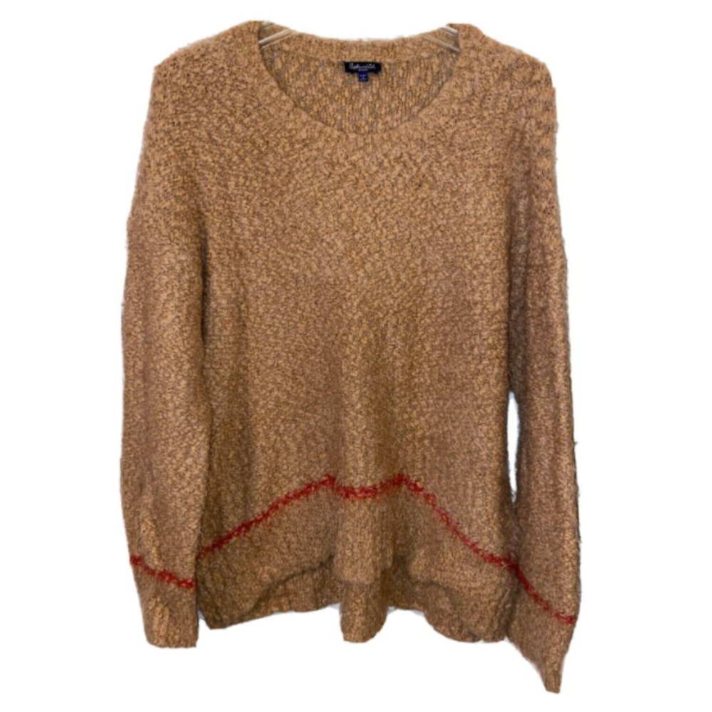 SPLENDID Sweater Oversized Brown Cozy Slouchy Fuzzy Size Medium Women's